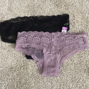 Lace cheeky underwear